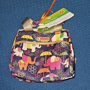 Lily Bloom Colorful Elephant Lunch Bag